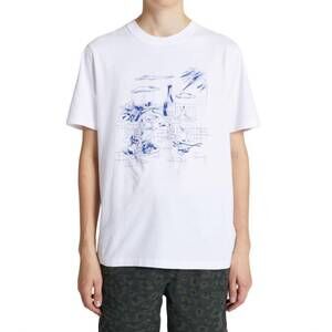 NEW WOOD WOOD men's bobby beach wedding t-shirt in white